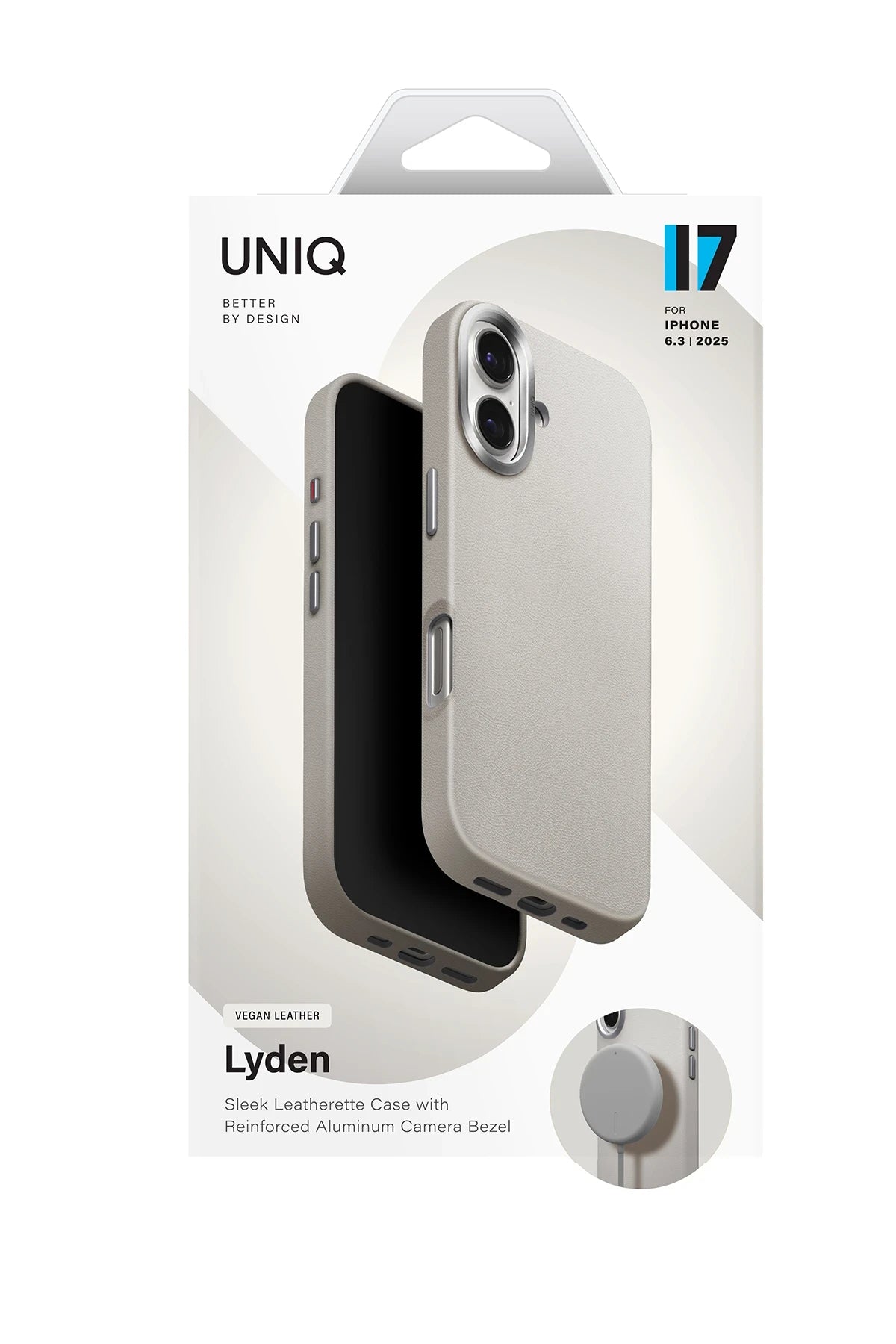 Uniq Apple iPhone 17 Lyden Magsafe Deri Telefon Kılıfı Uniq Apple iPhone 17 Lyden Magsafe Deri Telefon Kılıfı